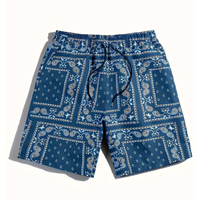 Pantalones Cortos de Verano para Hombre al por Mayor, Transpirables, con Estampado por Sublimación, Cordón Ajustable, Tejido, Patrón Liso, Bolsillos, Tallas Grandes, Personalizables