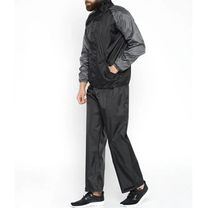 Haute qualité 2 pièces 100% Polyester coupe-vent en gros manches longues unisexe coupe-vent imperméable coupe-vent ensembles 2026 - Product Image 2