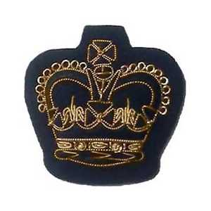 Custom Hand Embroidered Bullion Wire Blazer Badge Gold and <b>Silver</b> Premium Quality Nonwoven Felt Patch for Blazers Caps Jackets - Product Image 6