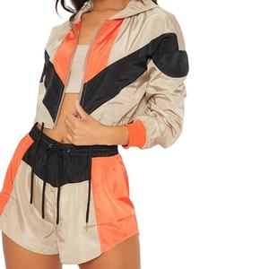 Conjunto Corto de Chaqueta Cortavientos Ligera, Ecológica y Transpirable de Alta Calidad para Mujer, Diseño 2026, Ropa Urbana Sólida - Product Image 3