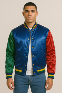 Custom Men's Varsity <b>Bomber</b> <b>Jacket</b> Winter Patchwork Letterman <b>Baseball</b> Embroidery Patches New Customizable Varsity <b>Jacket</b> - Product Image 5