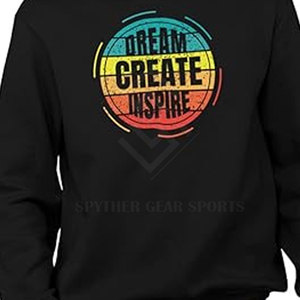 Sweat-shirts pour hommes personnalisés avec logo imprimé, en molleton uni, coupe classique, col rond, respirants et écologiques, pour l'hiver - Product Image 4