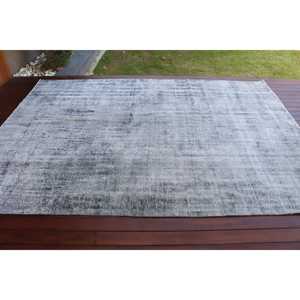 พรมตุรกีขนาดใหญ่ 6.5x9.4 ฟุต พรมวินเทจ พรมขนสัตว์ลายดอกไม้สีเทาดำ - Product Image 3