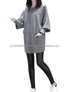 Nouveau design, sweat-shirt ample pour femme, grande taille, couleur unie, printemps - Product Image 2