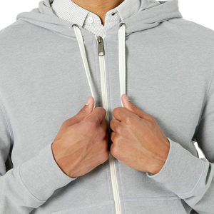 Sudaderas con capucha de cremallera para hombre hechas a medida servicio OEM calidad superior su propio diseño transpirable invierno moda sudaderas con capucha para hombre - Product Image 3
