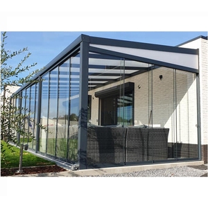 Véranda en verre pour toutes les saisons, <span class=keywords><strong>maison</strong></span> en verre, véranda extérieure en verre et aluminium - Product Image 2