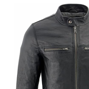 Best Sale Waterproof Leather <b>Jacket</b> For Men | Men's Fashion <b>Slim</b> <b>Fit</b> Leather <b>Jacket</b> for Men's With OEM ODM Service - Product Image 6