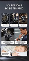 Reloj Inteligente con Auriculares Inalámbricos Integrados, Llamadas Bluetooth, Reloj Inteligente Deportivo para Exteriores, Montre Connecte, Relojes Inteligentes