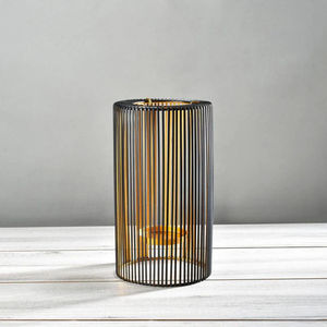 Modern Cylindrical Metal <b>Candle</b> <b>Holder</b> <b>Lantern</b> Cage Style Design for Home Decor Hotel Decoration Wedding Party and Gift - Product Image 5