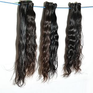 Perruques vierges naturelles noires cuticules alignées aucun traitement chimique cheveux humains du temple indien perruques indiennes brutes ondulées profondes lâches - Product Image 4