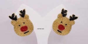 ต่างหูลูกปัดไรน์สโตนสำหรับผู้หญิงสำหรับงานเลี้ยงวันคริสต์มาส - Product Image 6