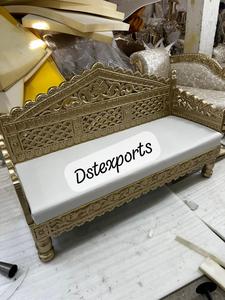 Royal Blue Low Back Throne Loveseat Luxury Wedding Event Furniture Love-Seat Royal Blue Love-Seat for Wedding <b>Stage</b> Event USA - Product Image 5