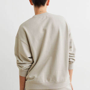 Sudadera Larga Oversize de Felpa 100% Algodón para Mujer, Sudadera con Logo Personalizado al por Mayor - Product Image 4