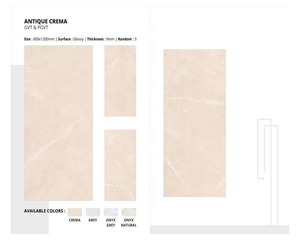 Carreaux de céramique émaillés de métro 60x120mm Rectifiés Design simple Carreaux de porcelaine polis à l'aspect marbre de Carrare - Product Image 6