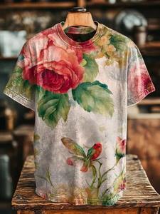 T-shirt d'été en tricot à manches courtes pour hommes, impression numérique, mode décontractée, style multiple, tissu doux, tenue de rue - Product Image 6