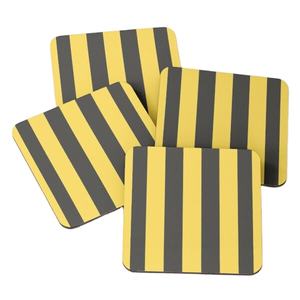 Sous-verres de service à thé imprimés en bois de mangue/bois d'acacia 1038 ensemble de 4 pièces - Product Image 1