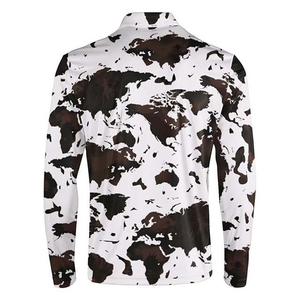 Chemises de golf respirantes à séchage rapide en polyester, logo personnalisable, manches longues décontractées, polos pour hommes, vêtements de pêche - Product Image 4