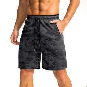 Pantalones cortos de entrenamiento para hombre, transpirable, poliéster, Camuflaje personalizado, de secado rápido, para correr, gimnasio, baloncesto, hasta la rodilla, pantalones cortos de camuflaje - Product Image 1