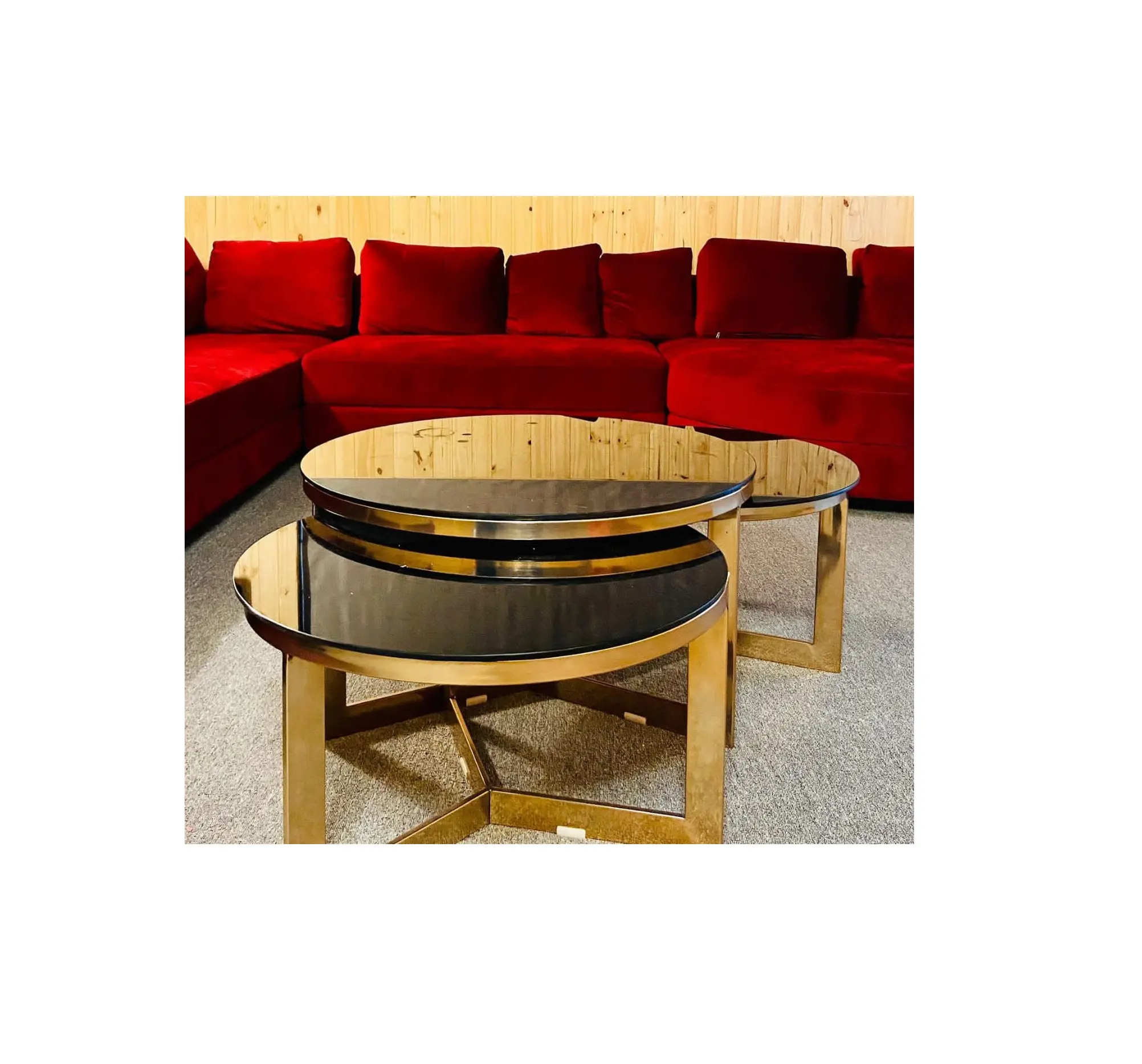 3 आधुनिक डिजाइन लिविंग रूम टेबल गोल आकार के लिए केंद्र कॉफी चाय टेबल के लिए अद्वितीय गुणवत्ता