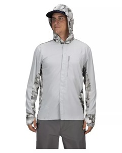 Chemise de pêche à manches longues pour homme avec logo personnalisé, capuche avec cache-cou relevable, chemise de pêche UPF50+, sweat à capuche de pêche - Product Image 1