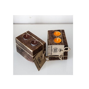hot selling decorated Eco friendly wood round shape t-light <b>candle</b> <b>holder</b> for home wedding decoration - Product Image 4