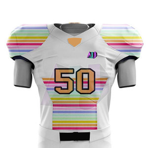 Conjunto de Uniforme de Fútbol Americano Personalizado Ligero y Transpirable con Mangas Cortas para Mayor Velocidad, Comodidad y Movimiento Completo - Product Image 4