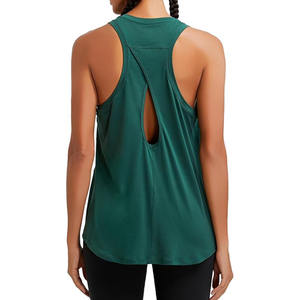 Débardeur découpé au dos pour femmes Élégant et respirant pour vêtements actifs Nouveau Offre Spéciale Confortable Séchage rapide Sexy Casual Femmes Débardeur - Product Image 4