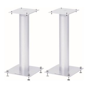 STYLUM 1 White 50cm <b>Floor</b> Speaker Stand Plastic and Steel Loudspeaker <b>Accessories</b> with Box Packaging - Product Image 1