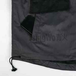 Chaquetas cortavientos de nailon con diseño de logotipo personalizado para hombre Sudadera con capucha Street Fashion Wear - Product Image 6