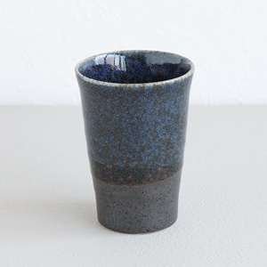 แก้วชาเซรามิก 310 มล. แก้วยูโนมิญี่ปุ่น - สีน้ำเงิน x สีดำ - Product Image 1