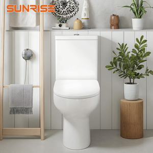 WC Rotondo Salvaspazio Sunrise da 550mm |   Design Super Compatto con Scarico Senza Bordo da 4.5/3L - Product Image 3