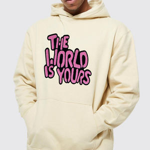 เสื้อครอปมีฮู้ด Boxy สำหรับผู้ชายและชายเสื้อสเวตเชิ้ตปักโลโก้แบบสวมหัวสไตล์สตรีทสูงดีไซน์ใหม่ - Product Image 1