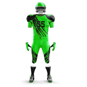 Usine OEM, vente en gros, uniforme de football américain grande taille, jersey en polyester respirant, impression par sublimation numérique, personnalisé - Product Image 1