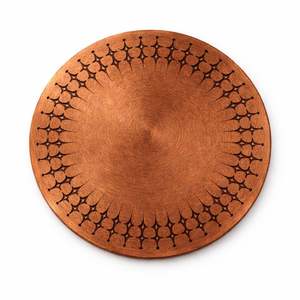 Sous-verres en cuivre gravés au laser faits à la main, motifs époustouflants pour bar, usage domestique, sous-verres en cuivre de luxe - Product Image 3