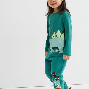 Sudadera de cuello redondo para niña y hombre, ropa para el sudor con tu Logo, pantalones de diseño, jersey de chándal de poliéster - Product Image 3