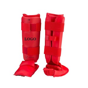 Protector de espinilla de karate al por mayor con equipo para el empeine, protector de pierna y pie para kickboxing y karate - Product Image 1