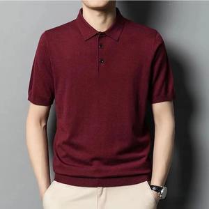 Polo à manches courtes pour hommes Polo d'été léger pour hommes T-shirt Slim Fit Business Casual Breathable Polo Tee - Product Image 3