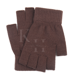 Unisex Striped Knitted Half-Finger <b>Gloves</b> Stretchy Cotton Fingerless Work <b>Gloves</b> Casual Breathable Winter <b>Typing</b> <b>Gloves</b> - Product Image 6