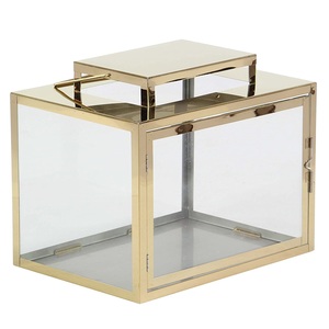 Rectangle Shape Metal <b>Lantern</b> Superior Quality Handmade Designer Candle Holder Hot Selling Decorative New Metal Candle <b>Lantern</b> - Product Image 6