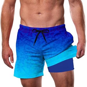 Short de bain de surf à séchage rapide personnalisé pour hommes Short de plage à taille élastique avec motif imprimé Tronc pour hommes - Product Image 4
