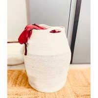 Best Quality Jute Cut Handle Storage <b>Basket</b> Eco Friendly Foldable Laundry Hamper for Home Bathroom & <b>Nursery</b> - Product Image 3