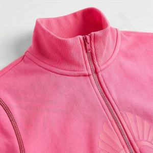 Conjunto de Dos Piezas de Chándal con Capucha para Mujer, Invierno 2025, Personalizado, de Algodón Sólido, con Forro Polar Técnico, Estampado, Talla Grande, con Cremallera - Product Image 4