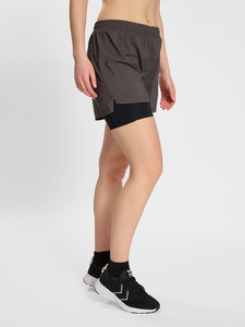 Premium personnalisé trottoir 2-en-1 femmes Shorts avec poches extensible taille haute et Double couche Shorts pour femmes Shorts d'entraînement - Product Image 6