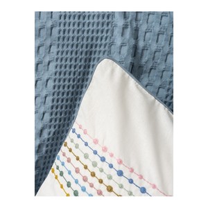 Cotton Box Aura <b>Double</b> Pike Set Indigo Pebble Bedding Collection - Product Image 4