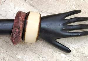 UnfoldSelf Handcrafted Woven Resin Luxury Non-Toxic Waterproof Customizable Color Fashion Statement Wedding Bracelet Set for - Product Image 4