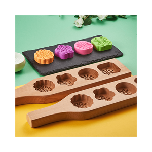 Nouveau design en bois Mooncake moule Cutter cuisine en bois moules à biscuits boulangerie Gadgets - Product Image 6