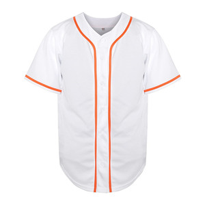 Pas de quantité minimale de commande Bouton d'impression personnalisé complet Maillot de baseball brodé Ensemble de maillot de baseball pour hommes Maillot de baseball - Product Image 1