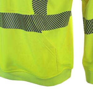 Chaqueta de Invierno de Seguridad Reflectante de Alta Visibilidad, de Poliéster de Primera Calidad, con Capucha Oculta, Acolchada e Impermeable - Product Image 6