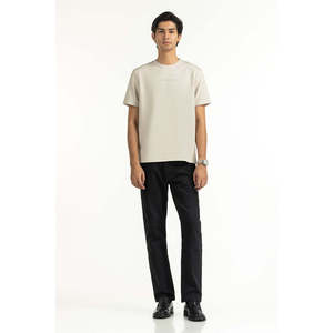 เสื้อยืดผู้ชายทรงสลิมฟิต Relax Fit รุ่น MN-TS-WS25-052 ผ้าเจอร์ซีย์คอตตอน 100% หนัก 300gsm ลายเรียบ พร้อมโลโก้ปัก สำหรับชุดออกกำลังกาย - Product Image 6