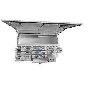 Boîte à outils étanche en aluminium avec tiroirs pour <span class=keywords><strong>plateau</strong></span> de camions Ute et auvent à ouverture latérale en aluminium Tradesman - Product Image 4